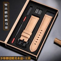 ▶★◀ Suitable for Panerai genuine leather watch strap PAM380 111 351 frosted crazy horse leather watch strap large size male 22 24