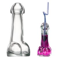 Funny Genital Dick Penis Cocktail Glass Cup Mug Bottle Glass for Party Beer Cup Interesting Cups Mug Bottle Party Decoration