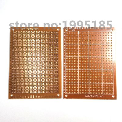 【❂Hot On Sale❂】 quan59258258 10ชิ้น/ล็อตต้นแบบกระดาษ Pcb 5X7ซม. 5X7ทดสอบแบบสากลวงจรเมทริกซ์ใหม่