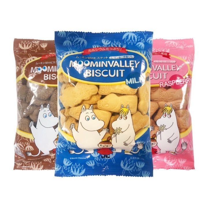 ขนมญี่ปุ่น-ฮอกกะ-มูมินวัลเลย์-มิลค์-บิสกิต-บิสกิตรสนม-hokka-moominvalley-biscuits-น้ำหนักสุทธิ75-กรัม