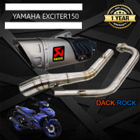 ท่อexciter150ท่อyamaha exciter150ท่อakrapovic gp r1 ปลายดาบ yamaha exciter150 ท่อแต่งexciter150 เสียง แน่น นุ่ม ทุ้ม ไม่แตกในรอบสูง ระบายความร้อนได้ดี อัตราเร่งดีขึ้