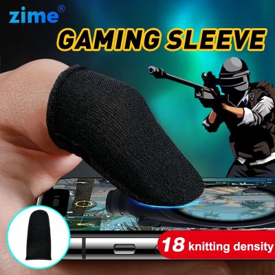 Zime ปลอกสวมนิ้วสำหรับเล่นเกม,ถุงมือกันเหงื่อระบายอากาศได้ดีจอยควบคุมเกมปลายนิ้วสำหรับเล่นเกมมือถือที่คลุมเตียงหน้าจอสัมผัส