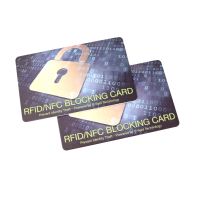 New style Anti Theft Credit Card Shield Rfid Protector Shield PVC Card Prevent Unauthorized Scanning Not Card Sleeve