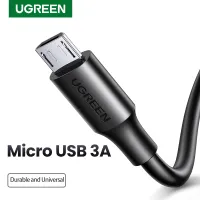 UGREEN Cable Data 1Meter Micro USB Cable for Samsung, Xiaomi, Redmi, LG, ASUS Zenfone QC3.0 QC 2.0 Mobile Phone Fast Charging Data Cord Black Fast Charger Data Cable for Mobile Phone