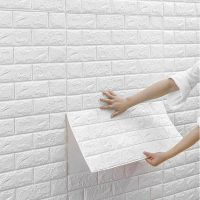 [HOT IOSWKLXWIOGH 626] 70X38ซม. 3D สติ๊กเกอร์ติดผนัง Self Adhesive Foam Brick Room Decor DIY 3D วอลล์เปเปอร์ Wall Decor Living สติ๊กเกอร์ติดผนังสำหรับห้องเด็ก