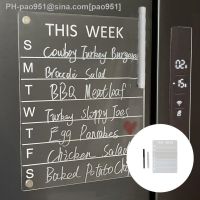 Dry Erase Board Smooth Writing Refrigerator Memo with Marking Pen Fridge Magnet Weekly Calendar Household Fridge Calendar