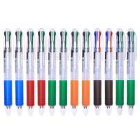 【❂Hot On Sale❂】 miciweix ปากกาปากกาเขียนปากกาลูกลื่นแปลกใหม่4สี12ชิ้น/ชุดอุปกรณ์การเรียนสร้างสรรค์เครื่องเขียนมีสีสันปากกาลูกบอลหลากสี