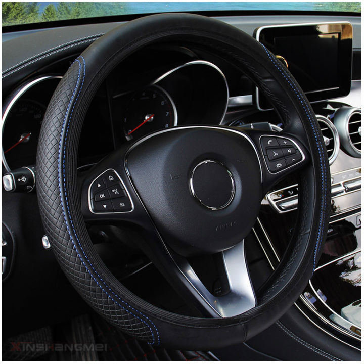 cw-car-steering-wheel-cover-fiber-leather-double-round-elastic-band-handle-cover-without-inner-ring-aliexpress-cross-border-trade