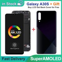 ZZOOI 6.4 Super AMOLED For Samsung Galaxy A30S SM-A307FN/DS A307 LCD Display Touch Screen Digitizer With Frame For Samsung A30s lcd