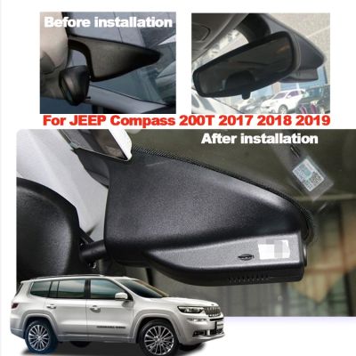 กล้องติดรถยนต์ระบบ Wifi UHD 2160P เครื่องบันทึกวีดีโอ24ชั่วโมงกล้องติดรถยนต์จอถอยหลังสำหรับ Jeep Compass 2017 2018 2019 2020