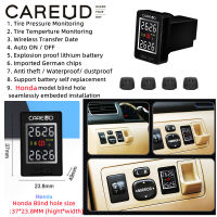 CAREUD U912-WF ภายนอก TPMS รถยนต์ TPMS ระบบตรวจสอบความดันลมยางสำหรับรถยนต์สำหรับ Honda Blindhole Groove ความต้องการขนาด 37 * 23.8 มม. (H * W) รุ่นขนาดเล็ก