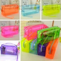 [NEW EXPRESS]✢❁ Clear Various Color Zipper Stationery Pencil Case Cosmetic Bag Pouch Storage