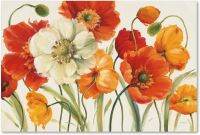 Poppies Melody ฉันเครื่องตกแต่งฝาผนังโดย Lisa Audit 30X47ศิลปะบนผืนผ้าใบสำหรับติดกำแพง