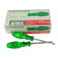 ไขควงสลับหัว ไขควง 2 ด้าน ยี่ห้อ ANEX ของญี่ปุ่นแท้ 100% ขนาด 4 นิ้ว และ 6 นิ้ว sided screw driver made in japan แฉกแบน แกนขาว ไขควงสลับ