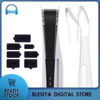 Blesiya คอนโซล PS5แผงป้องกันฝุ่นสำหรับจุกกันฝุ่นอินเตอร์เฟซ USB HDM + ปลั๊กกันฝุ่น7