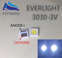 【❉HOT SALE❉】 ganfengsu3936969 50Pcs Everlight โคมไฟแอลอีดี3030โคมไฟลูกปัด1W ทีวีจอ Lcd แบ็คไลท์โคมไฟลูกปัด3V Cool สีขาว Zener ความดัน