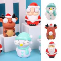 Squeeze Stretchy Toy Soft Cute Fidget Toy Cartoon Christmas Toys Squeezing Toy Christmas Favors Funny with Elk Santa Snowman calm