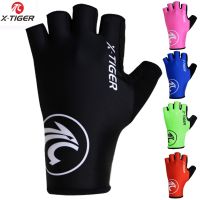 hotx【DT】 X-Tiger Breaking Wind Cycling Gloves Half Anti-slip Mittens Racing Road MTB Biciclet Guantes Ciclismo