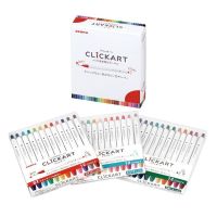Zebra CLiCK ART 1กล่อง(12สี) มีให้เลือก3เซ็ตสี ปากกาสีน้ำ ปากกา เมจิ แบบกด ClickArt #UNKAI