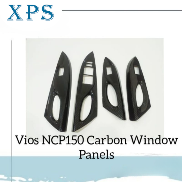 Car Upgrade Parts YOUTOOCAR Window Switch Panel Covers For Kia EV6 2022-2025 Carbon Fiber Pattern Carbon Fiber Window Switch Panel Covers