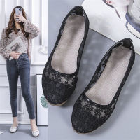 Sandal Women 2022 Summer New Versatile Round Head Beef Tendon Soles Fashion Old Beijing Cloth Shoes Lazy People Flat Retro Bean Shoes