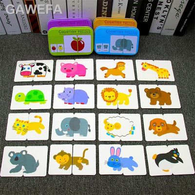 ✓ Mainan Montessori ปริศนา Kartu Kognisi Mainan Pendidikan Awal Cocok Permainan Anak Prasekolah Belajar Kartu Saku