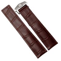 20 22mm Genuine Leather Watchband For Tag Heuer Watch Strap Men Blue Black Brown Wrist Bracelet Deployment Clasp Logo Onby Hs2023