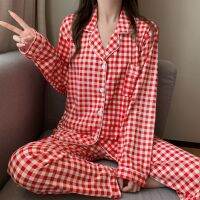 【YP】 2022 novo pijama feminino primavera e outono algodão manga longa cardigan senior sentimento pode ser usado fora do conjunto terno residencial