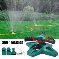 360 Degree Automatic Rotating Garden Sprinkler Adjustable Large Area Coverage Lawn Sprinklers for Yard Plant Irrigation System