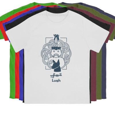 Men T-Shirt Lugh Vintage Cotton Tee Shirt Men T Shirts Pantheon Animation T-shirts Camisas Tops Printing Funny Clothing Shirt