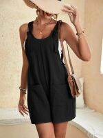 【HOT】✸▬✘ Meiweileya s Cotton Short Overalls Adjustable Straps Jumpsuit Loose Bib Overall Shorts Romper