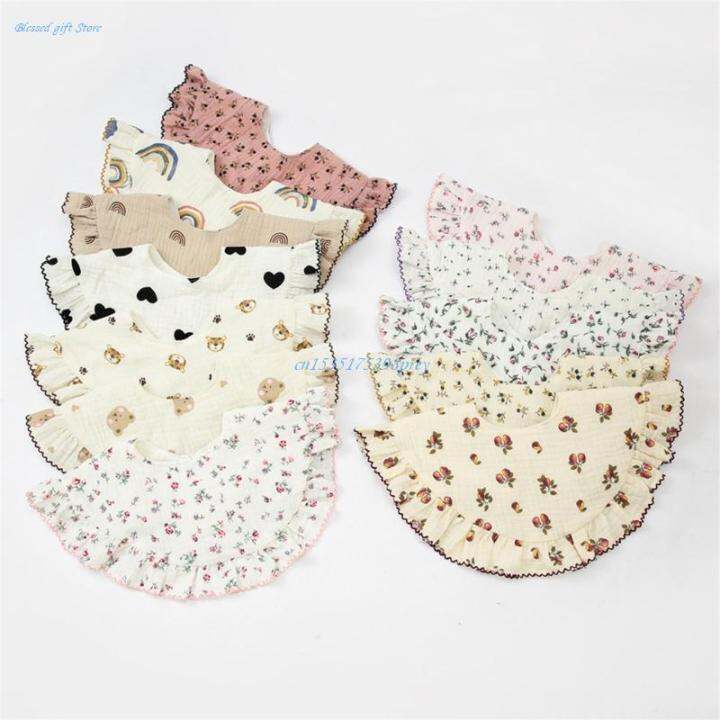 new-baby-feeding-drool-bib-lace-floral-infants-saliva-towel-soft-cotton-burp-cloth-for-newborn-toddler-kids-bibs-korean-style