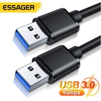 USB ต่อ USB Essager ตัวขยาย3.0เปลี่ยนเป็น USB เพศผู้ตัวผู้แบบสายพ่วงสำหรับหม้อน้ำฮาร์ดดิสก์เว็บคอม USB3.0สายพ่วง