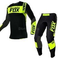 ใหม่ Racing 2021เดิร์ทโม Fox MX 180 Cota สีฟ้าเสื้อเจอร์ซี่และกางเกงผู้ใหญ่โมโตครอส MTB BMX ชุดเกียร์