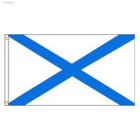 ♤♨ 90x150cm Knitted Polyester Hanging Russia Navy Andrew Flag