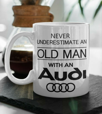 Audi Mug แก้วกาแฟถ้วยชาสีขาวของขวัญที่ดีที่สุดสำหรับวันหยุด