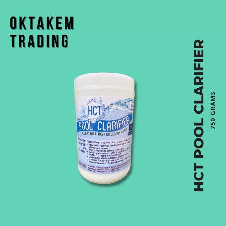 Pool Clarifier HCT 750grams for Pool Use Oktakem Lazada PH