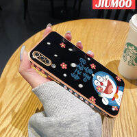 JIUMOO เคส A30s A50s A50ปลอกสำหรับ Samsung การ์ตูนน่ารักโดราเอมอนอินเทรนด์ใหม่เคสนิ่มเคสโทรศัพท์กันกระแทกซิลิโคนชุบหรูหราเคสฝาหลังแบบเต็มเคสกันกระแทกเลนส์กล้องถ่ายรูป