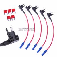 XMM-5pcs/set Mini Atm Fuse Tap Adapter Circuit Wire Holder Electronic Device Car Auto Truck