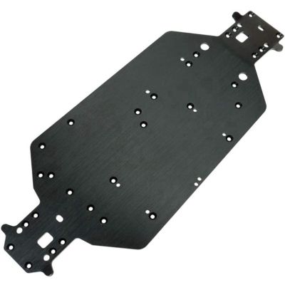 For HSP 1/10 Aluminum Alloy Base Plate RC Car Bottom Plate 04001 Chassis 94111 Cart 94170 94107,Modified and Upgraded Accessories Black