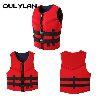 Oulylan Surfing Vest Neoprene Adult Life Vest Professional Life Jacket comp Vest Impact Protection Life Jacket Water Sports  Life Jackets
