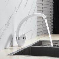 Senlesen Kitchen Sink Faucet Brass 4 Colors Single Handle Hot and Cold Mixer Tap Sprayer Nozzle Mounted Para Kitchen Vanity