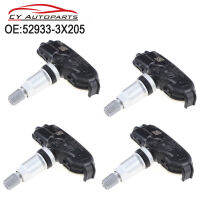 4ชิ้นใหม่ที่มีคุณภาพสูง TPMS เซ็นเซอร์เซ็นเซอร์ความดันลมยางสำหรับ Hyundai Elantra Kia Forte 52933-3X205 529333X205 315เมกะเฮิร์ตซ์