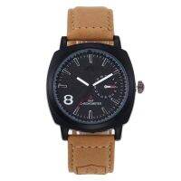 【July】 Foreign trade 8-character mens matte belt watch wish fashion square sports male spot