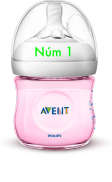 Bình sữa Philips Avent Natural 125ml màu - được chọn núm
