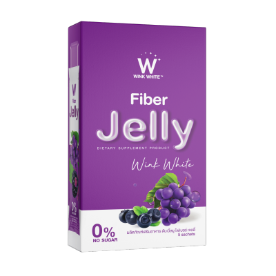 WINK WHITE Fiber Jelly ไฟเบอร์เจลลี่ 1 กล่อง(5 ซอง)