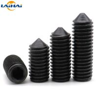 12.9 baja karbon hitam Hex Hexagon Allen kepala soket sekrup kerucut titik baut Set M2 M2.5 M3 M4 M5 M6 M8 M10