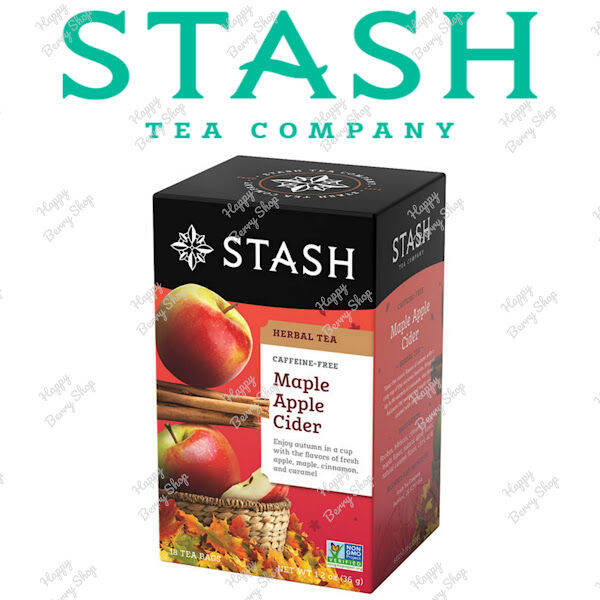 ชาสมุนไพรไม่มีคาเฟอีน-stash-maple-apple-cider-herbal-tea-ชาแดงรอยบอสเมเปิ้ลแอปเปิ้ลไซเดอร์-18-tea-bags-ชารสแปลกใหม่-นำเข้าจากประเทศอเมริกา-พร้อมส่ง