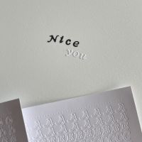 ZICAN Korean Ins Style English Alphabet Stickers Bronzing Three-dimensional PVC Stickers for Journal