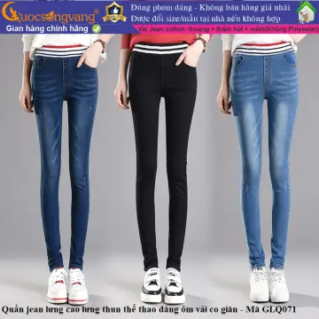 quần jean nữ GUESS size 29. ( from ống xuông, dài quần 90cm, eo dưới 78cm,  chất vải jean mềm co giãn) | Lazada.vn